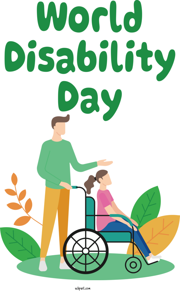 Free Disability Day International Disability Day Disability Day For International Disability Day Clipart Transparent Background