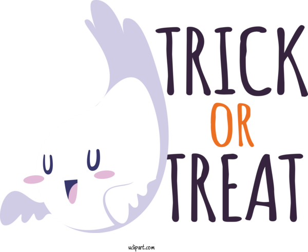 Free Trick OR Treat Trick OR Treat Halloween Ghost For Halloween Clipart Transparent Background