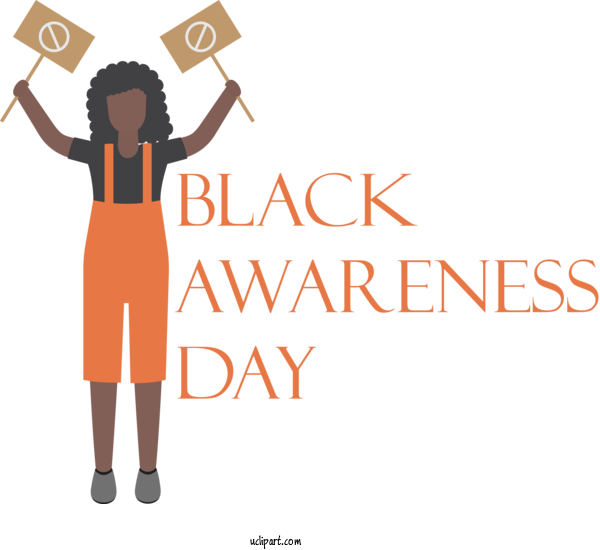 Free Black Awareness Day Black Awareness Day For Black Awareness Day Clipart Transparent Background