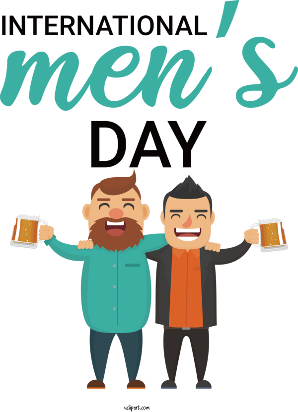 Free Mens Day  International Mens Day For International Mens Day Clipart Transparent Background