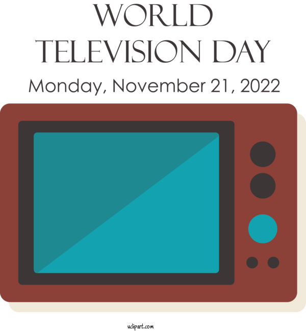 Free World TV Day World Television Day World TV Day For World Television Day Clipart Transparent Background