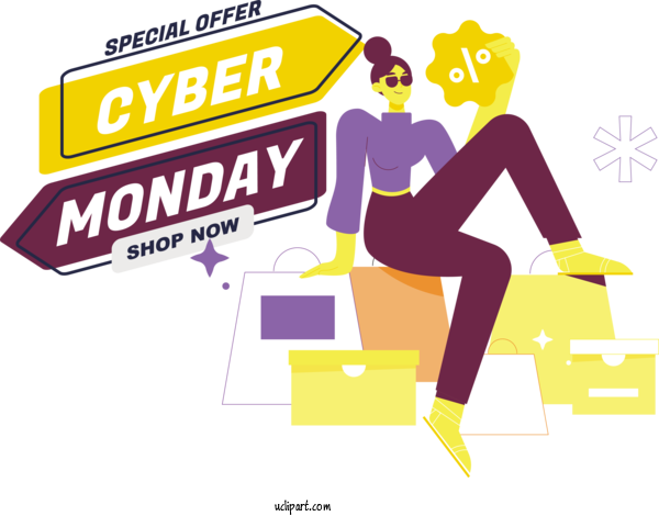 Free Cyber Monday Cyber Monday Shop Now Special Offer For Shop Now Clipart Transparent Background