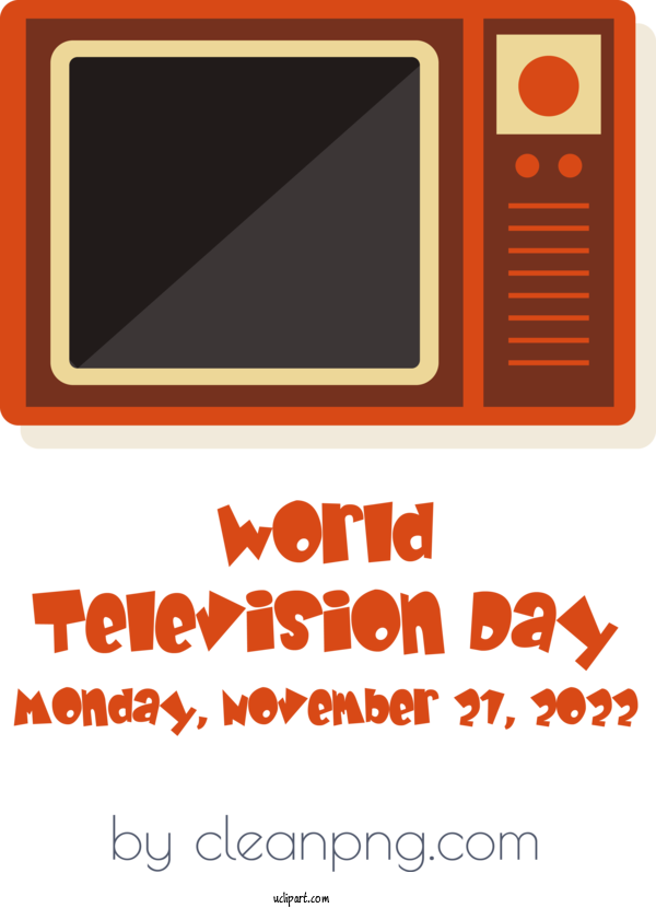 Free World TV Day World Television Day World TV Day For World Television Day Clipart Transparent Background