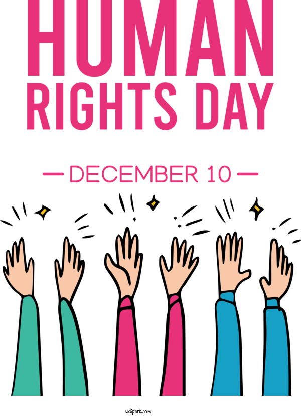 Free Human Rights Day Human Rights Day For Human Rights Day Clipart Transparent Background