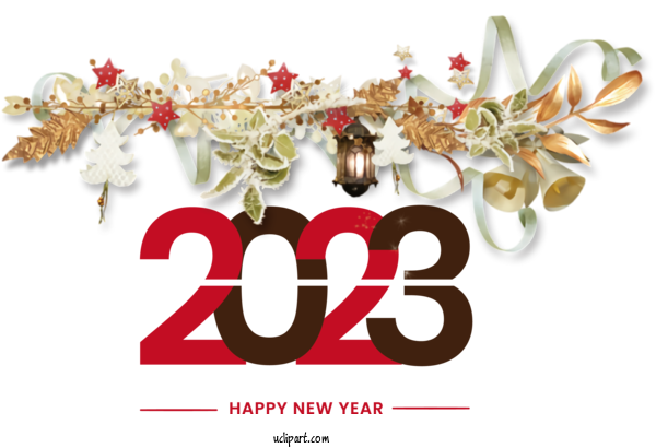 Free 2023 New Year Happy New Year For 2023 Happy New Year Clipart Transparent Background