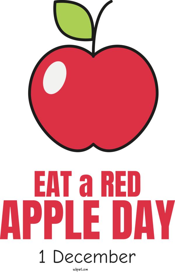 Free Red Apple Day Eat A Red Apple Day For Eat A Red Apple Day Clipart Transparent Background