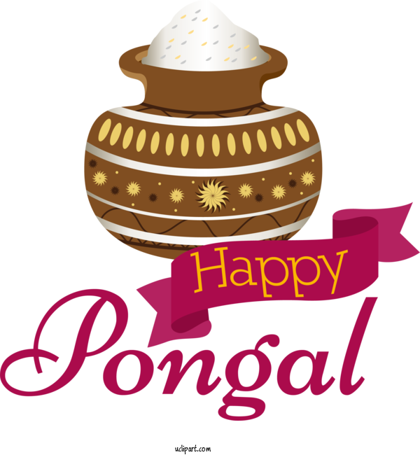 Free Pongal Pongal For Happy Pongal Clipart Transparent Background