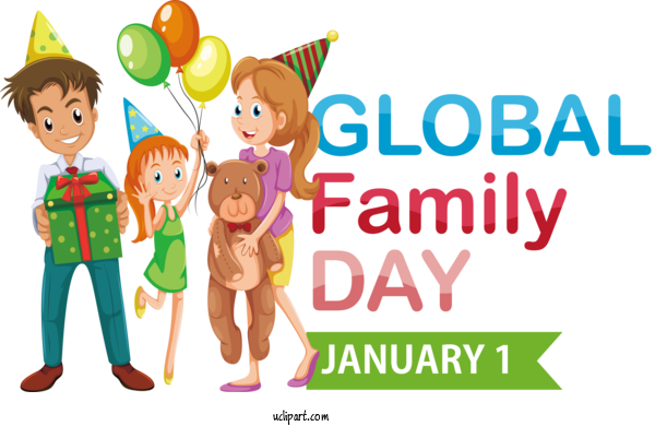 Free Global Family Day Global Family Day For Happy Global Family Day Clipart Transparent Background