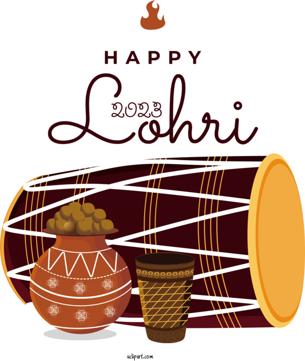 Free Holidays Lohri For Lohri Clipart Transparent Background