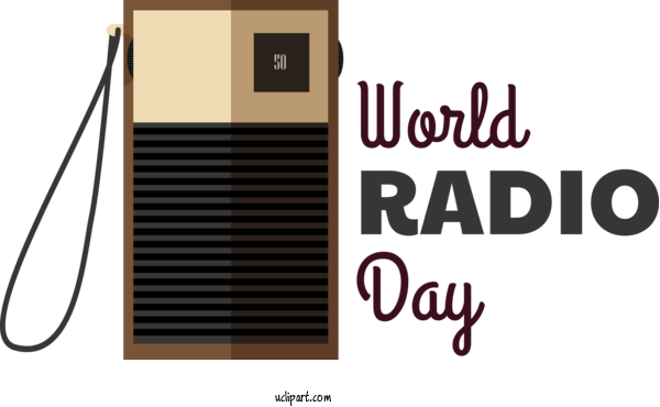 Free Holidays World Radio Day For World Radio Day Clipart Transparent Background