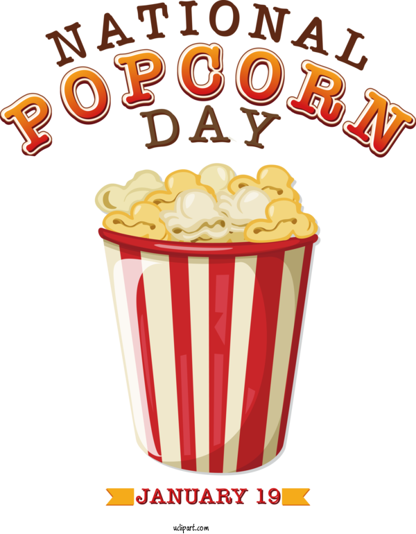Free National Popcorn Day National Popcorn Day For Happy National Popcorn Day Clipart Transparent Background