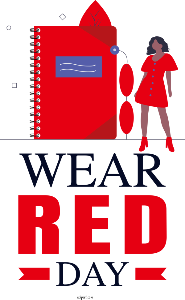 Free Wear Red Day Wear Red Day National Wear Red Day For National Wear Red Day Clipart Transparent Background