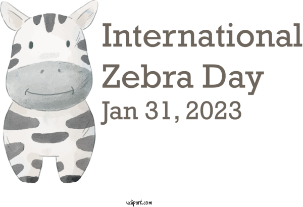 Free Holidays International Zebra Day Zebra Day Zebra For International Zebra Day Clipart Transparent Background