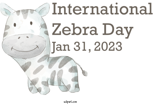 Free Zebra Day International Zebra Day Zebra Day Zebra For International Zebra Day Clipart Transparent Background