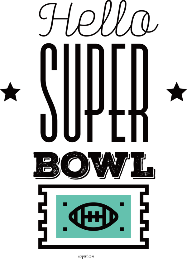 Free Holidays Super Bowl Hello Super Bowl Football For Super Bowl Clipart Transparent Background