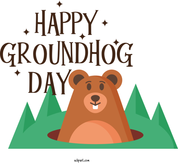 Free Holidays Groudhog Day Groudhog For Groudhog Day Clipart Transparent Background