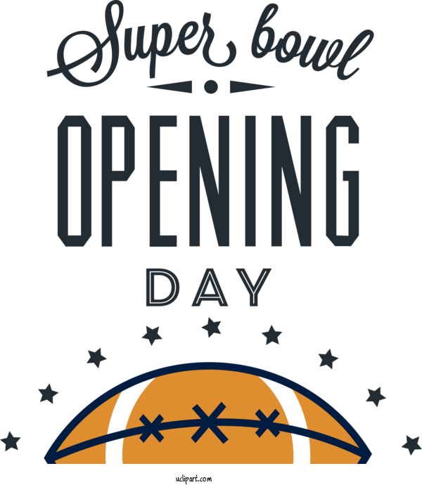Free Super Bowl Super Bowl Opening Day Football For Opening Day Clipart Transparent Background
