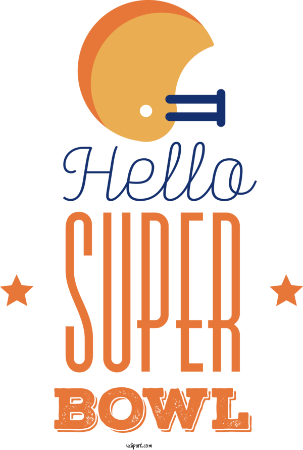 Free Hello Super Bowl Hello Super Bowl Super Bowl Football For Super Bowl Clipart Transparent Background
