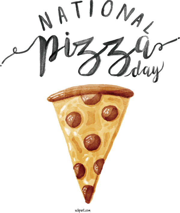 Free National Pizza Day National Pizza Day Pizza Day Pizza For Pizza Day Clipart Transparent Background