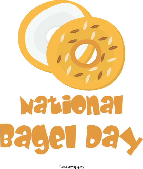 Free Bagel Day National Bagel Day Bagel Day Bagel For National Bagel Day Clipart Transparent Background