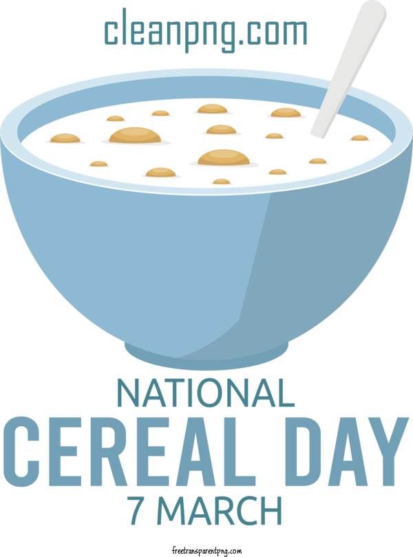 Free Holidays National Cereal Day Cereal Day Cereal For National Cereal Day Clipart Transparent Background