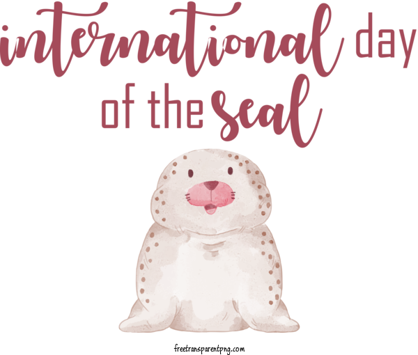 Free Holidays International Day Of The Seal Seal Seal Day For International Day Of The Seal Clipart Transparent Background