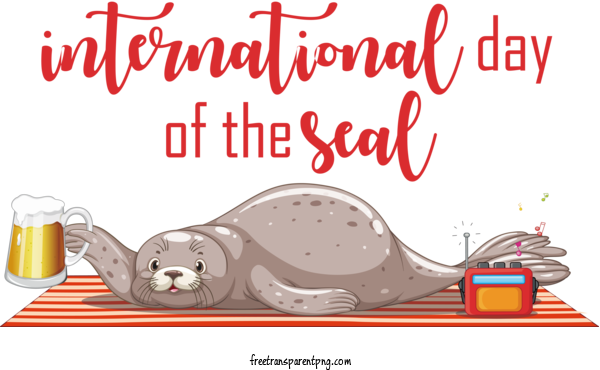 Free Holidays International Day Of The Seal Seal Seal Day For International Day Of The Seal Clipart Transparent Background