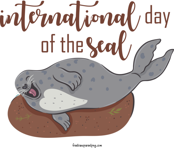 Free International Day Of The Seal International Day Of The Seal Seal For 2023 International Day Of The Seal Clipart Transparent Background