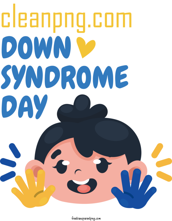 Free Down Syndrome Day World Down Syndrome Day Down Syndrome Day Down Syndrome For World Down Syndrome Day Clipart Transparent Background