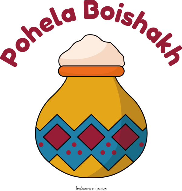 Free Pohela Boishakh Pohela Boishakh Bengali Bengali New Year For Bengali New Year Clipart Transparent Background