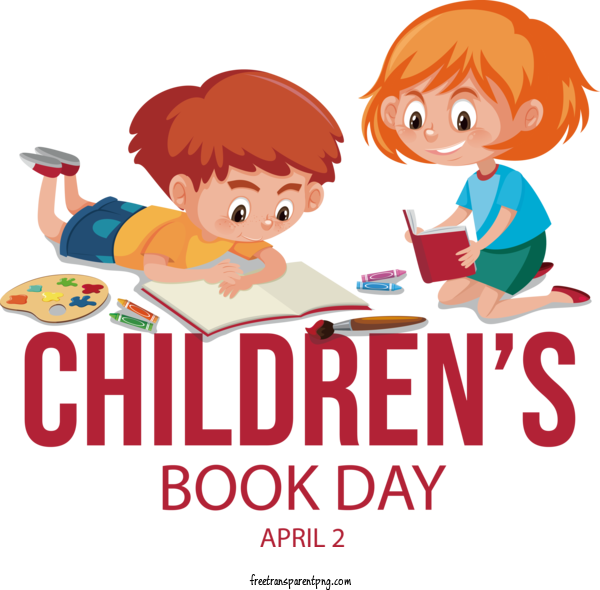 Free International Children's Book Day International Children's Book Day Children's Book Day Book Day For 2023 International Children's Book Day Clipart Transparent Background