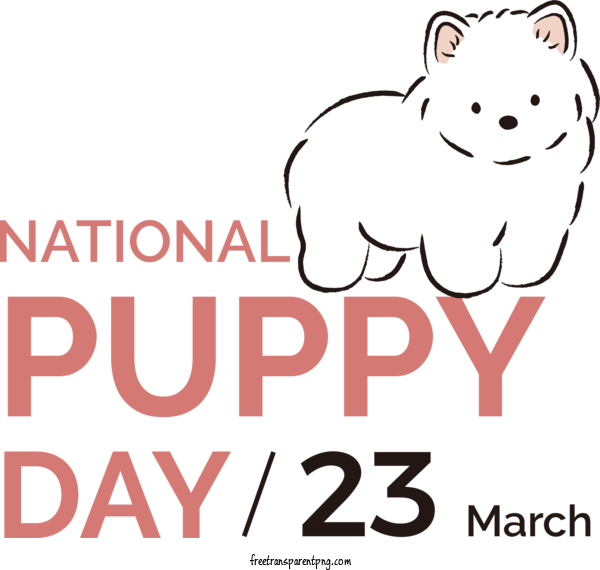 Free National Puppy Day National Puppy Day Puppy Day Puppy For 2023 National Puppy Day Clipart Transparent Background