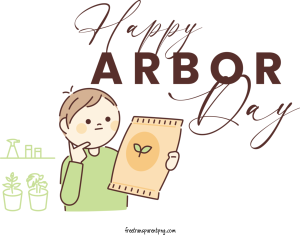 Free Arbor Day Arbor Day For Happy Arbor Day Clipart Transparent Background