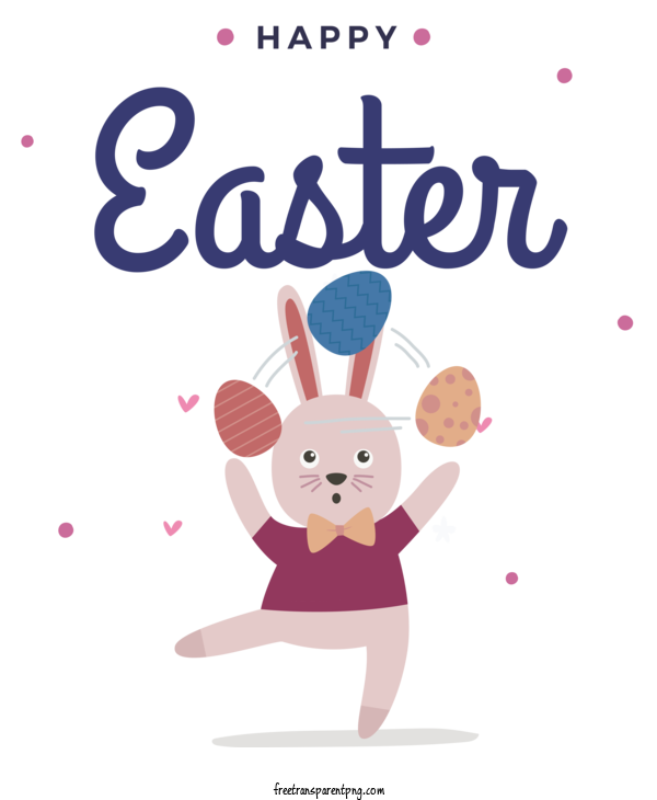 Free Happy Easter Easter Day Happy Easter For Easter Day Clipart Transparent Background