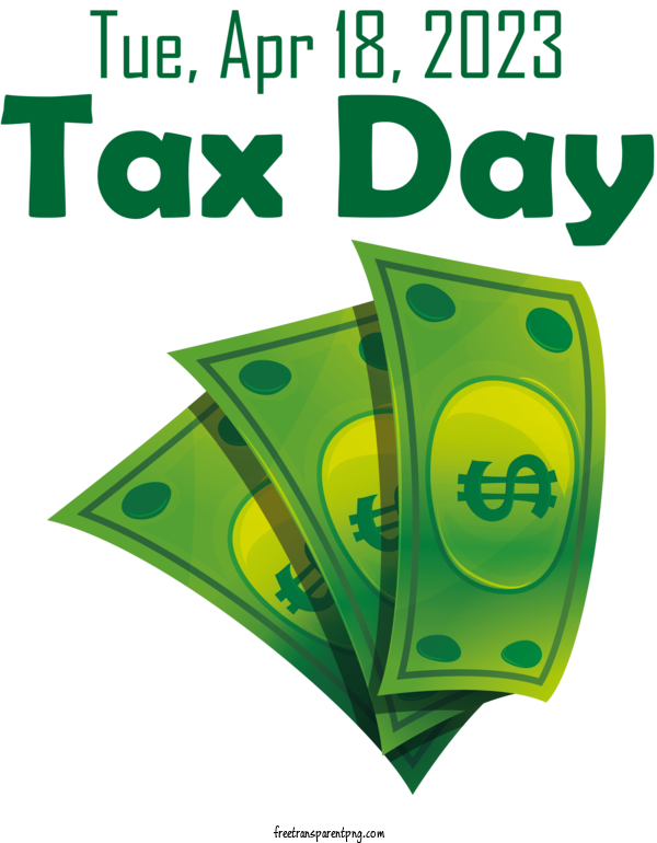 Free Tax Day Tax Day For 2023 Tax Day Clipart Transparent Background
