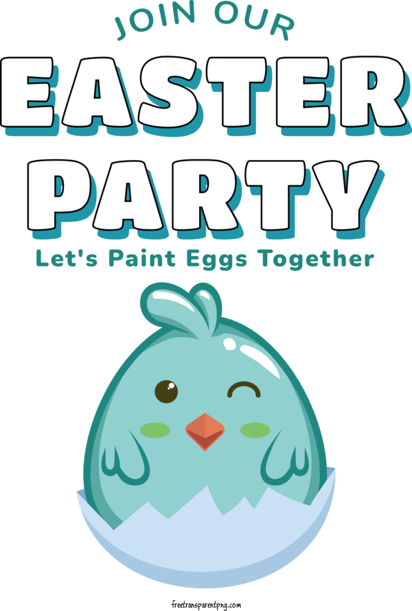 Free Easter Party Easter Basket Easter Bunny Easter Egg For Paint Eggs Clipart Transparent Background