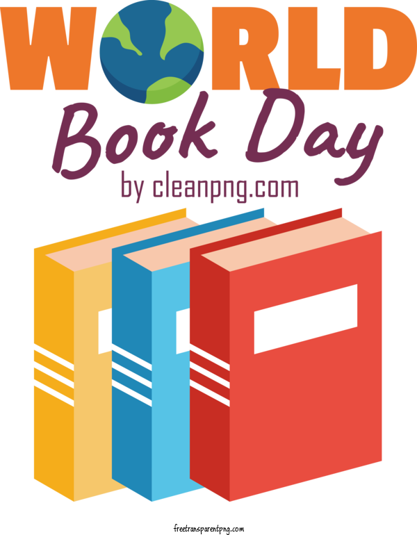 Free World Book Day World Book Day Book Day Book For Happy World Book Day Clipart Transparent Background