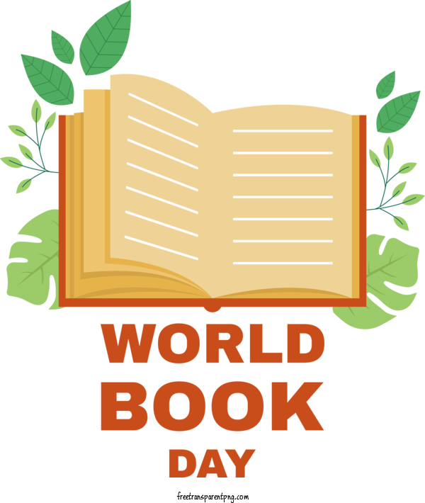 Free Book Day Book Day World Book Day Book For World Book Day Clipart Transparent Background