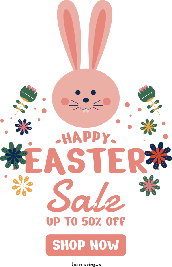 Free Happy Easter Happy Easter Easter Super Sale For Easter Super Sale Clipart Transparent Background
