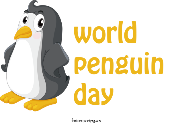 Free Penguin Day World Penguin Day Penguin Day Penguin For World Penguin Day Clipart Transparent Background