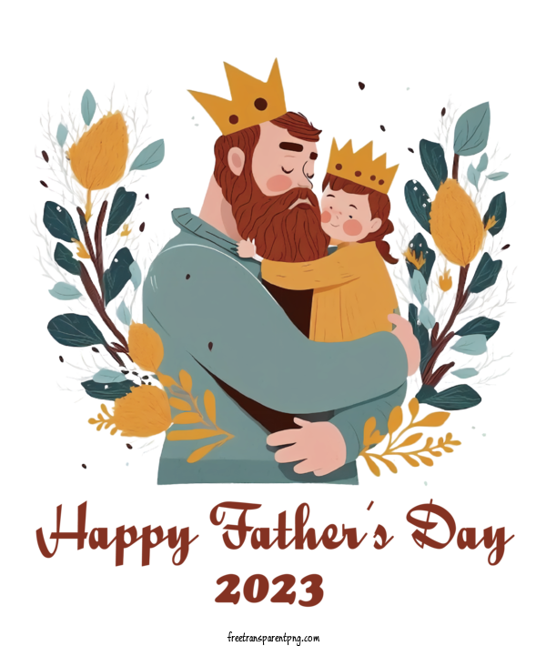 Free Father's Day Father's Day For 2023 Happy Father's Day Clipart Transparent Background