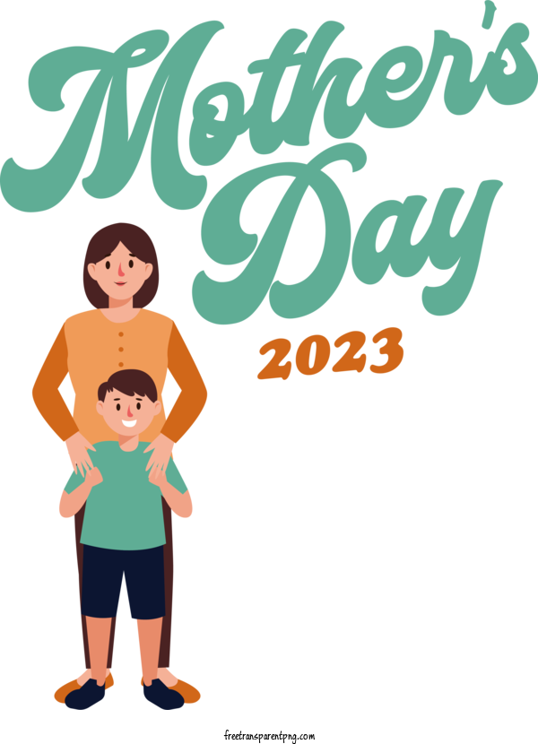 Free Mother's Day Mother's Day For 2023 Happy Mother's Day Clipart Transparent Background