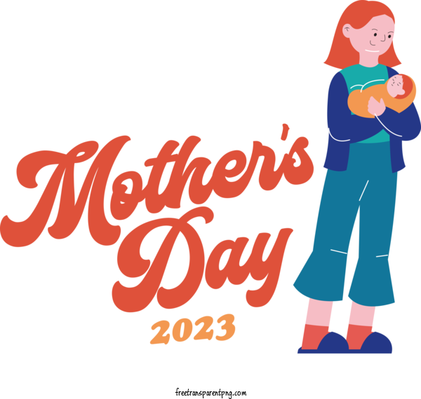Free Mother's Day Mother's Day For 2023 Happy Mother's Day Clipart Transparent Background