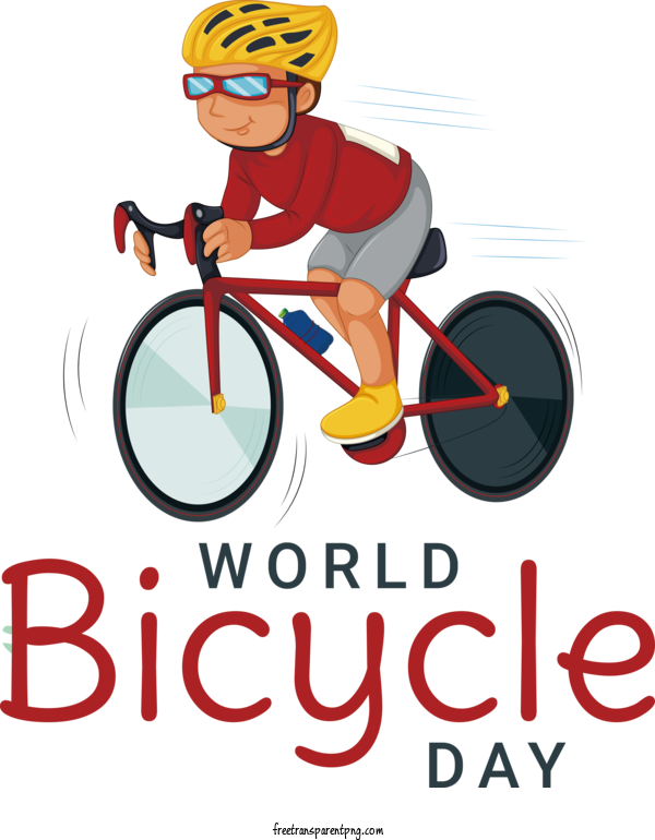 Free World Bicycle Day World Bicycle Day World Bike Day For World Bike Day Clipart Transparent Background