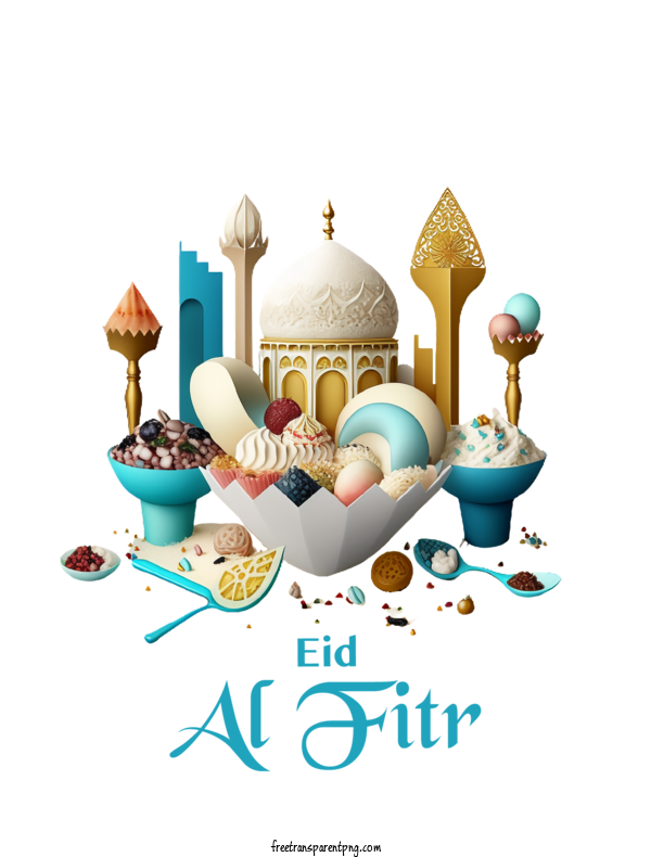 Free Eid Al Fitr Eid Al Fitr Sweet Eid Sugar Feast For Sweet Eid Clipart Transparent Background