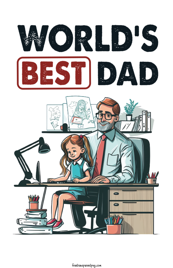 Free Holidays Best Dad Fathers Day For Fathers Day Clipart Transparent Background