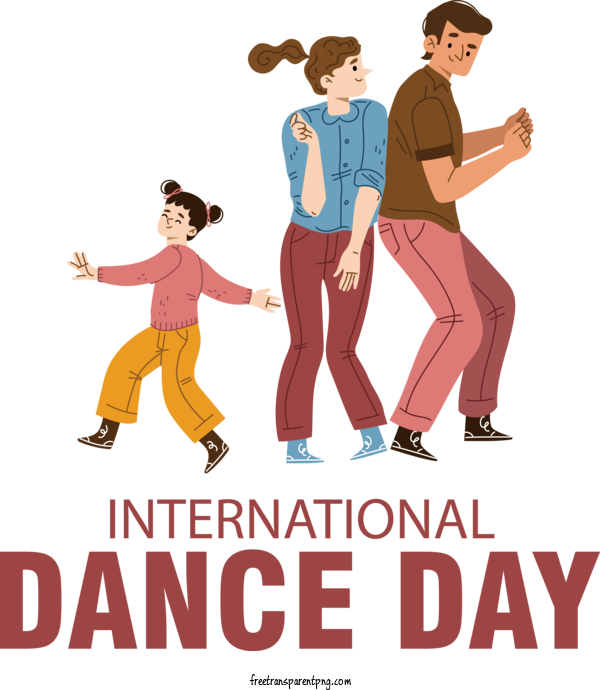 Free Holidays International Dance Day Dance Day For International Dance Day Clipart Transparent Background