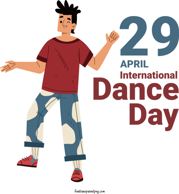 Free International Dance Day International Dance Day Dance Day For Dance Day Clipart Transparent Background