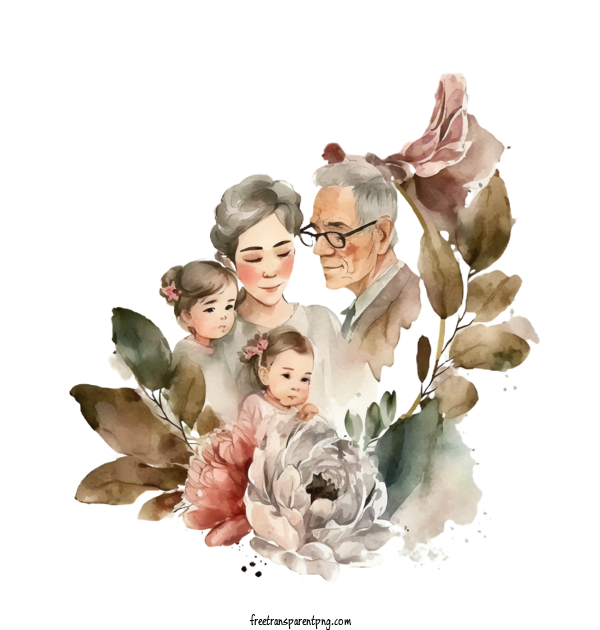 Free Watercolor Family Together Watercolor Family Retro Family For Family Clipart Transparent Background