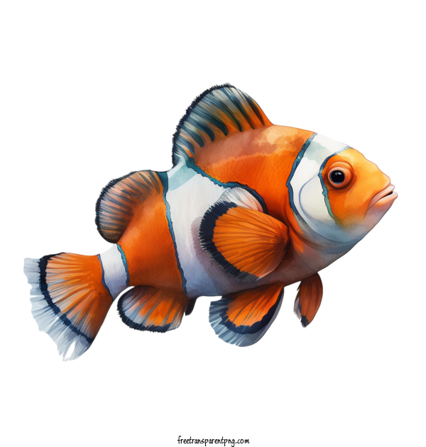 Free Animals Clown Fish Cartoon Fish For Fish Clipart Transparent Background